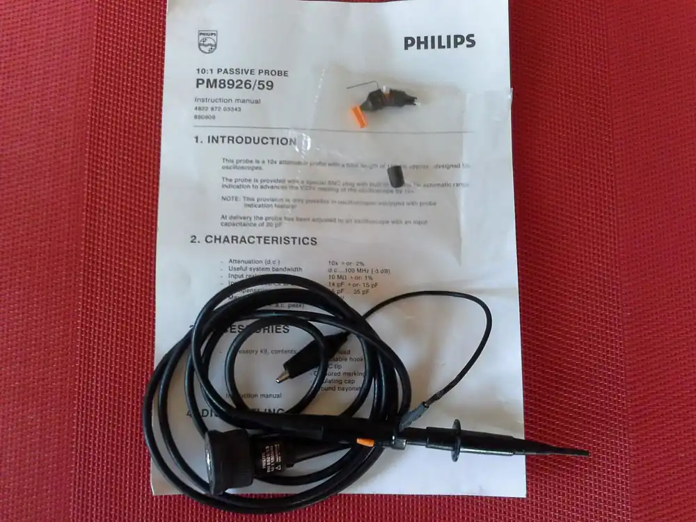 Philips PM 8926/59 - Tastkopf 10:1, 100MHz Versand Am Gleichen Tag