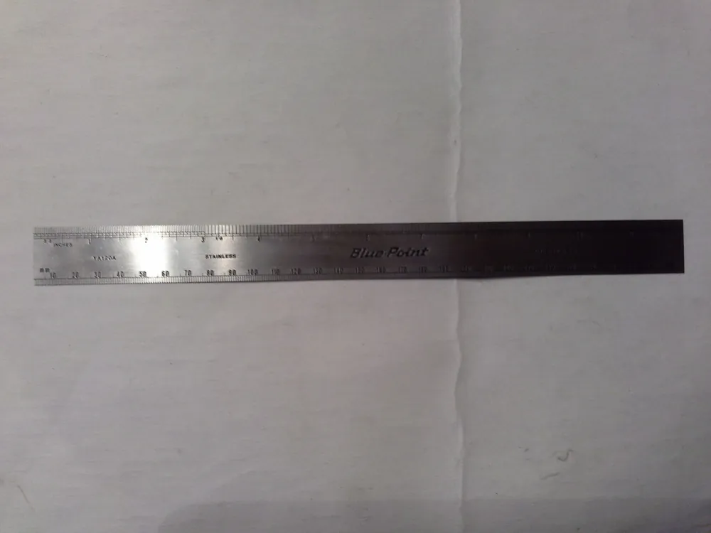 Neu Snap-on Blue-Point YA120A Stahl Lineal 12" - 30 cm