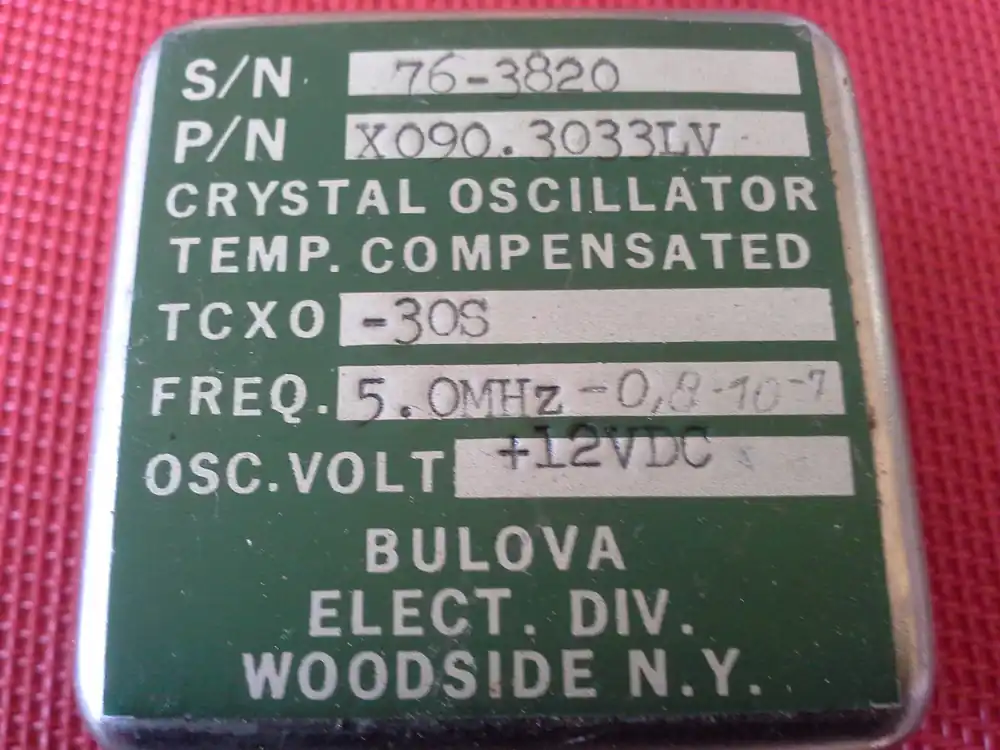 Crystal Oszillator TCXO: 30-0,8x10-7 Direktkauf
