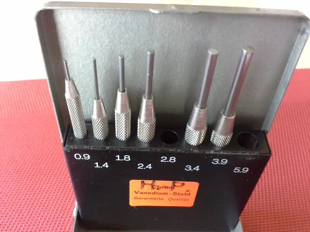 Dorn-Set 6-teilig Stift mit Führungshülse Sale