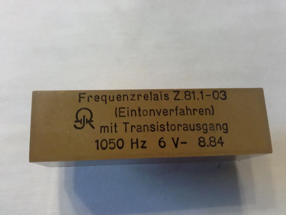 Versand Am Gleichen Tag Frequenzrelais - 1050 Hz - 6V