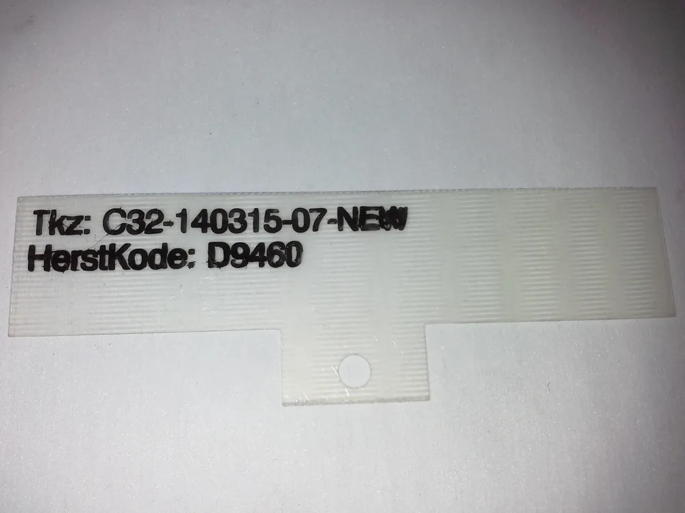 Sichere Zahlung Abschirmplatte Tkz: C32-140315-07