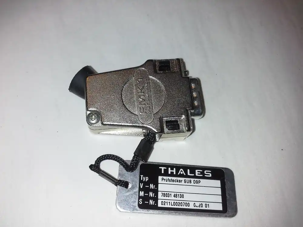 Thales Prüfstecker SUB D-9-P Nur Heute