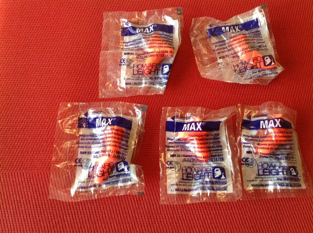 Direktkauf 5 x 2 Howard Leight Max Earplugs, Ohrschützer