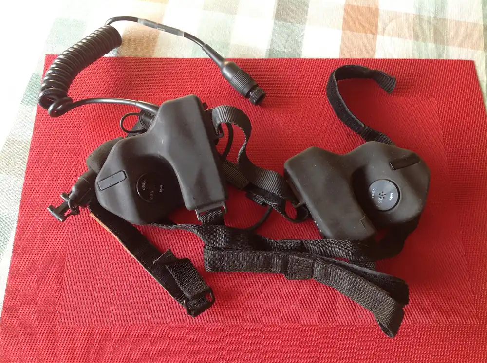 Kopfhörer, Mikrophon Sprechsatz H-390 mit NF-7 Stecker Expressversand