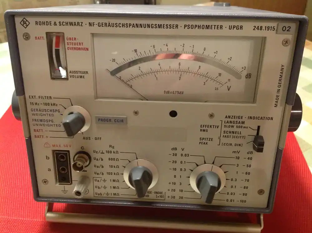 Rohde & Schwarz NF-Geräuschspannungsmesser Psophometer UPGS Markenprodukt