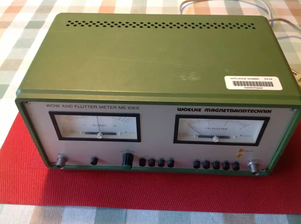 Top-Seller Wow und Flutter Meter "Woelke" ME 108 E Magnetbandtechnik