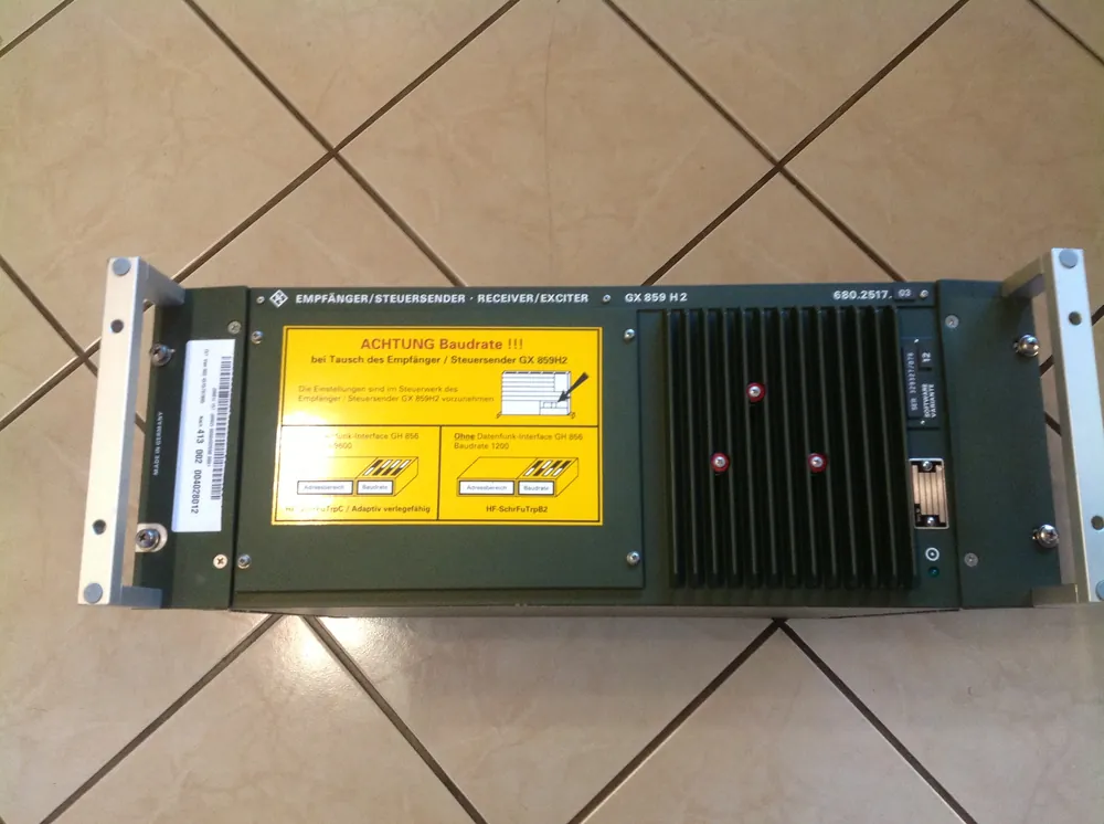 Jetzt Bestellen Rohde & Schwarz Empfänger/Steuersender - Receiver/Exciter GX 859 H2