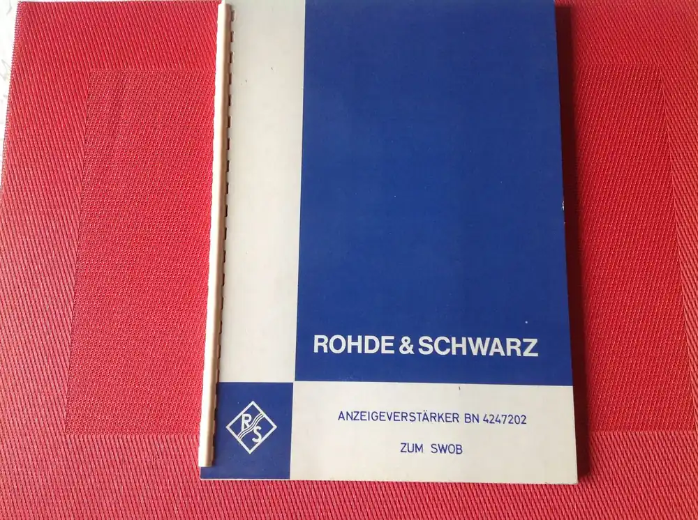 Direktkauf Orginal Rohde & Schwarz Anzeigeverstärker zum Swob