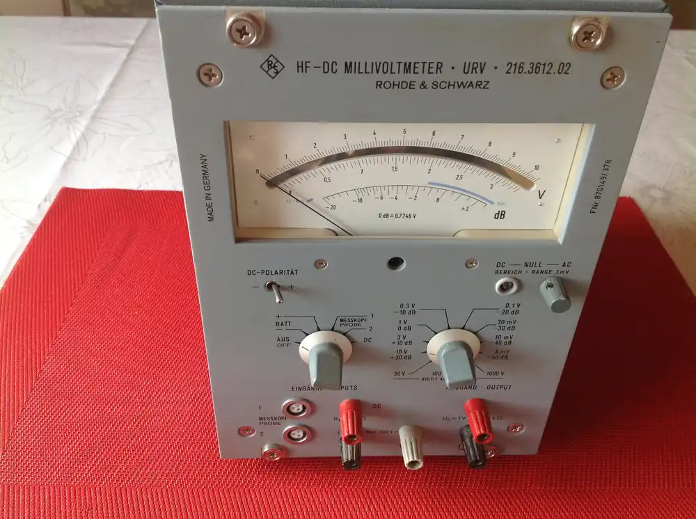 Bestpreis Rohde & Schwarz HF-DC Millivoltmeter URV