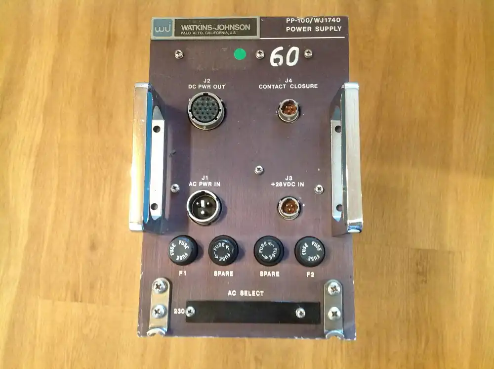 Watkins-Johnson PP-100/WJ1740 Power Supply Nur Heute