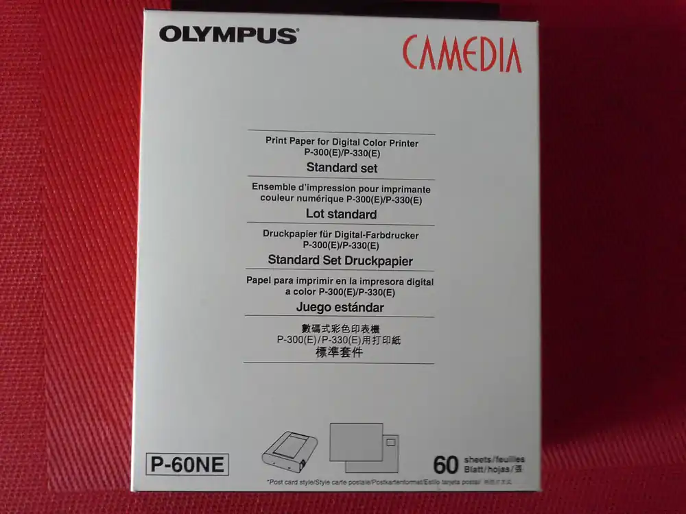 Druckpapier für Digital-Farbdrucker Olympus P-300(E)/P-330(E) Preisreduziert