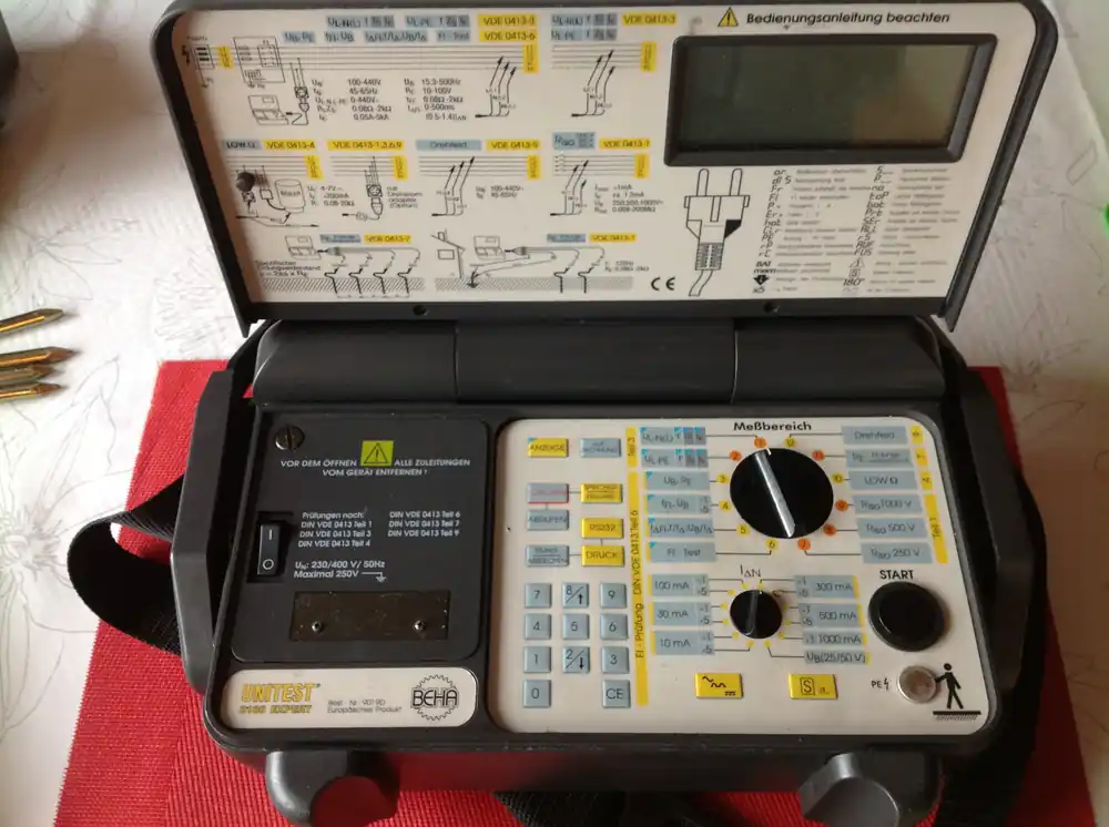 Prüfgerät BEHA Unitest 0100 Expert, für Elektrische, Ortsfeste Anlagen, nach DIN VDE 0100 Kracherpreis