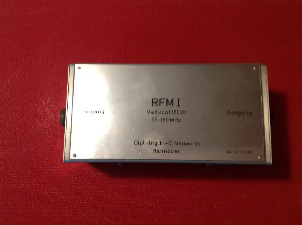 Neuwirth RFM I Meßkopf 60 Ohm Preisreduziert