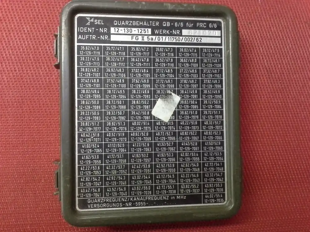 Sale Quarzbehälter QB-6/6 für PRC 6/6