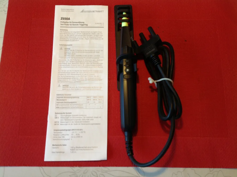 Gossen Metrawatt Prüfspitze, Messkabel Z550A Sonderangebot