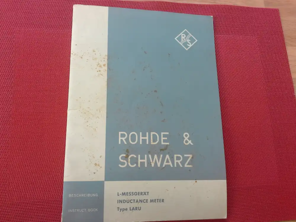 Geprüft Rohde & Schwarz L-Messgerät Typ LARU