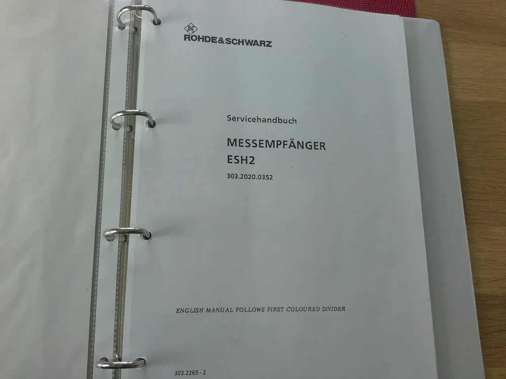 Rohde & Schwarz Servicehandbuch für Messempfänger Typ ESH 2 Teil 1 Jetzt Bestellen