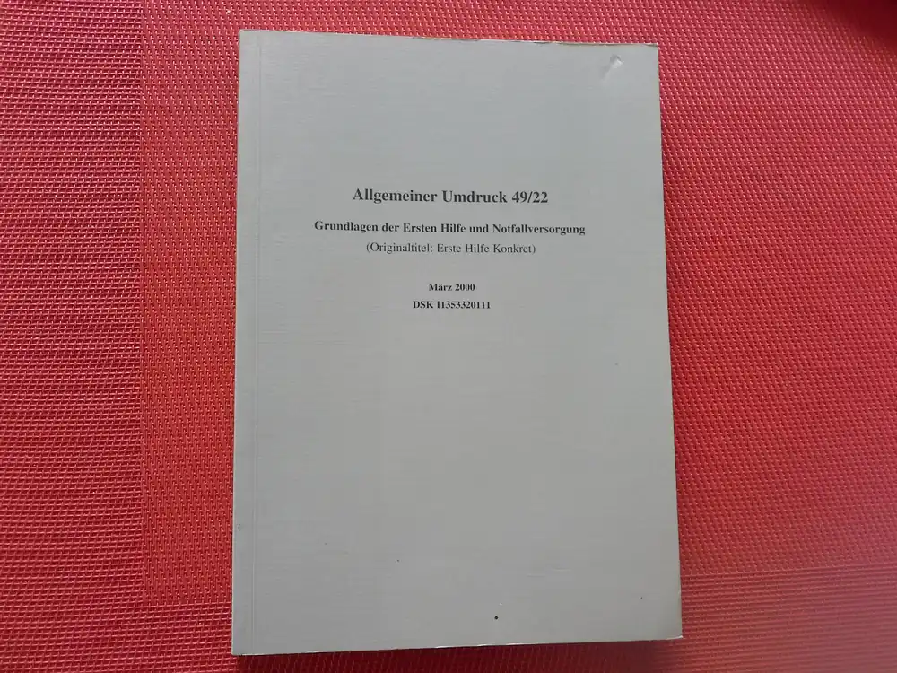 Allgemeiner Umdruck 49/22 Neu Im Sortiment