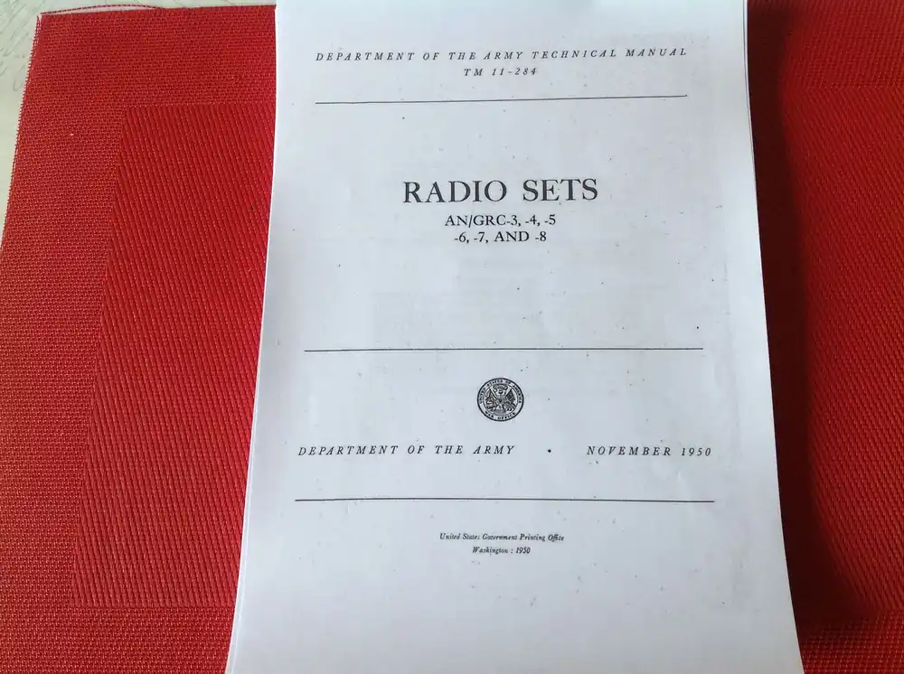 Top-Seller Radio Sets AN/GRC 3, 4, 5, 6, 7, 8