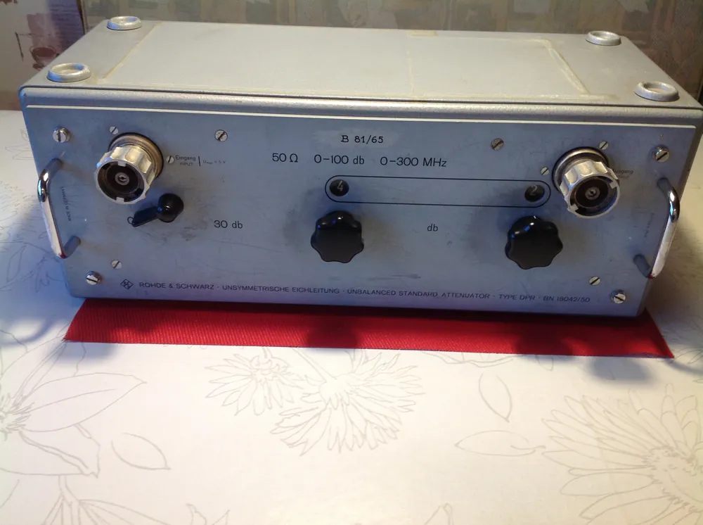 Rohde & Schwarz Unsymmetrische Eichleitung - Unbalance Standard Attenuator Typ DPR Solange Der Vorrat Reicht