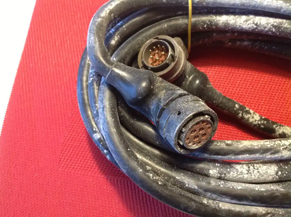 Zertifiziert Spezialkabel Nr. 10, 12 pol. mit Stecker männlich u. weiblich