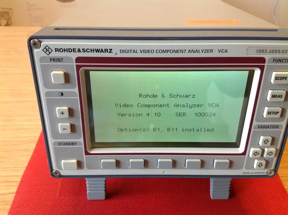 Angebot Rohde & Schwarz Digital Video Component Analyser VCA