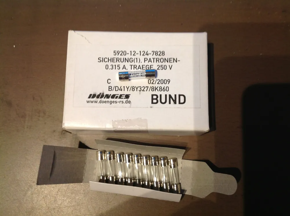 10 x Patronen-Sicherung 0,315 A, 250 V, 315 mA, 5 x 20 Mega-Angebot