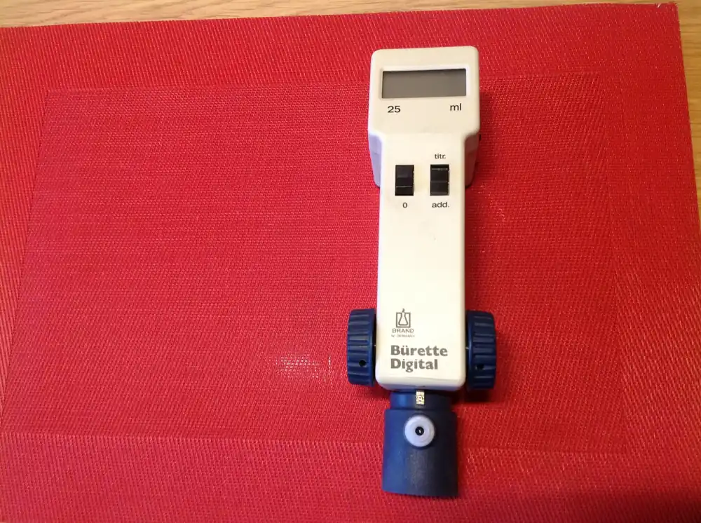 Brand Digitale Bürette, Pipette, Flaschenaufsatz 0....25 ml Geprüft