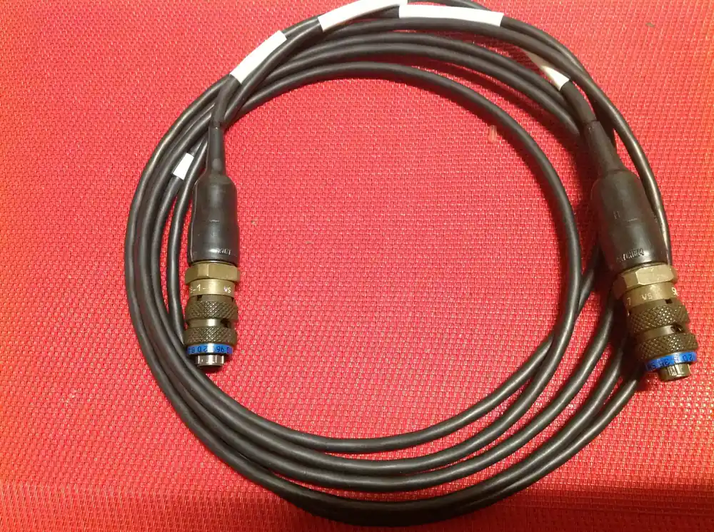 Spezialkabel 58R059-518603 2 x 6 pol. m+w vom Kampfflugzeug Tornado Direktkauf