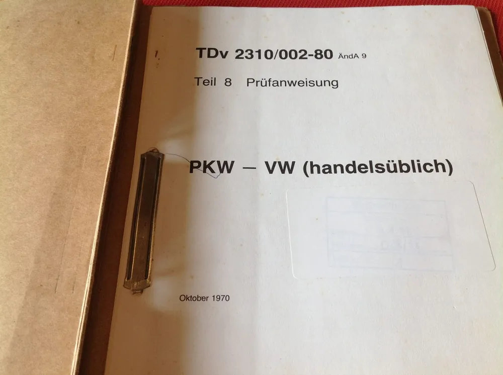 PKW-VW (handelsüblich), TDv 2310/002-80 Schnäppchen