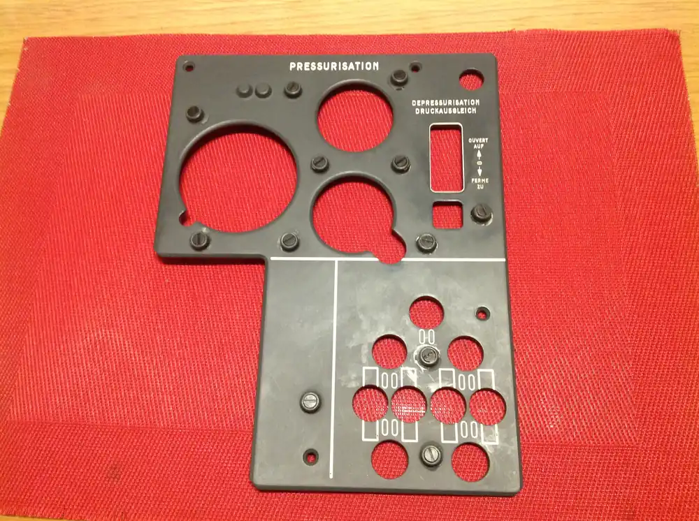 Schneller Versand Instrumententafel, Bedientafel, Beleuchtungstafel Pressurisation vom Flugzeug Transall C-160