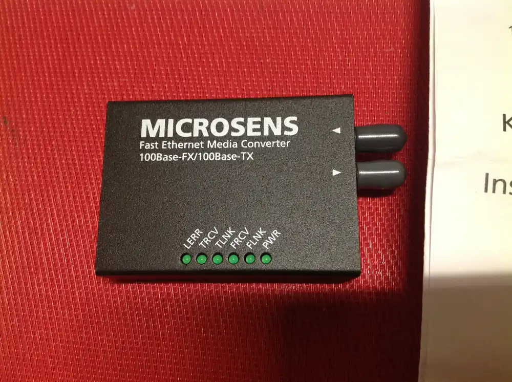 Media Converter Microsens 100Base-FX/100 Base-TX ST multimode 1300 nm Schneller Versand