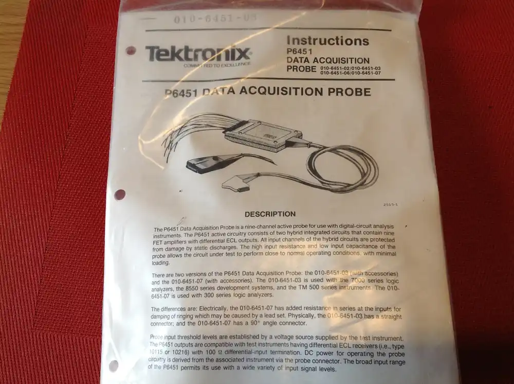 Ausverkauf Tektronix P6451 Data Acquisition Probe