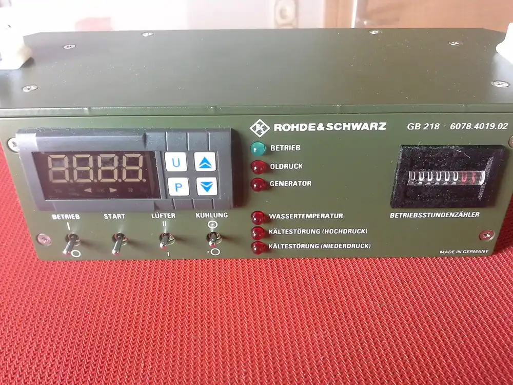 Rohde & Schwarz Regelgerät, Klimaanlage, Bediengerät, Kabine, HF-Trupp Expressversand