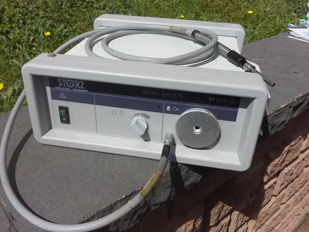 Billig Karl Storz Endoscope, Techno Light 270, 81123520A, Beleuchtungsgerät, Faseroptik, Triebwerksüberprüfung MK 21/22, Flugzeug, Transall C-160