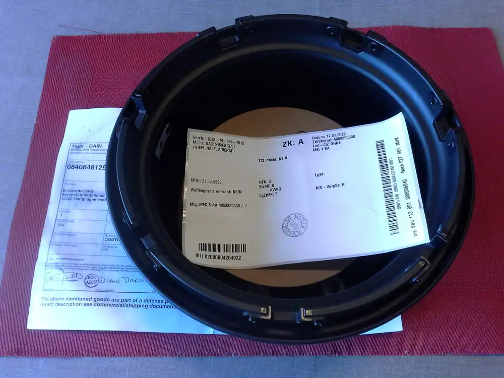 Sichere Zahlung Wheel Half, Aircraft, Hubschrauber, Eurocopter, Tiger, UHT