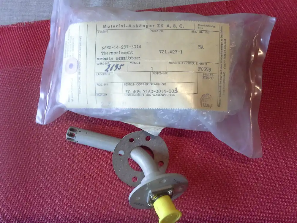 Niedrigstand-Thermoelement, Flugzeug, Transall C-160 Neuheit