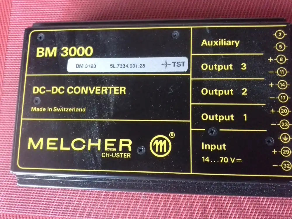 Melcher, DC-DC Converter, BM 3000, BM 3123 Sale