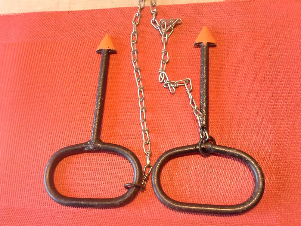 Sonderaktion Feuerwehr, Schachthaken, 152 mm lang mit Kette