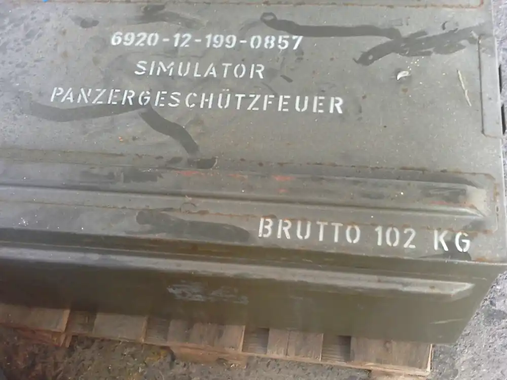 Mega-Angebot Simulator Panzergeschützfeuer, Ausbildungsgerät Kanonenabschuss Kampfpanzer Leopard 2
