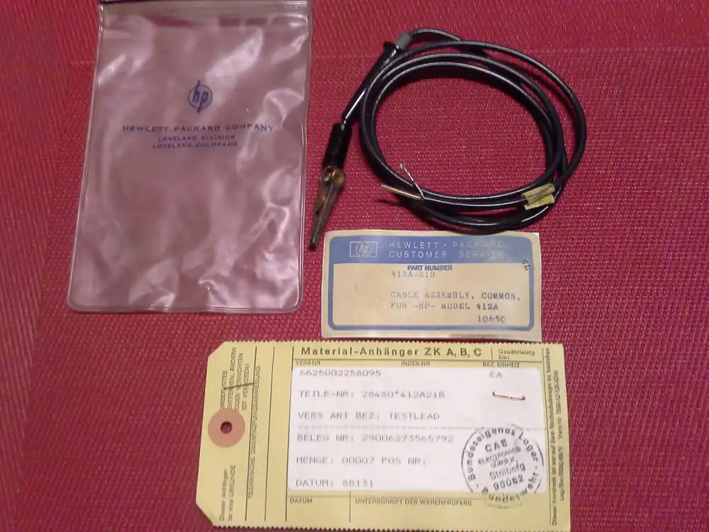 Expressversand Hewlett Packard, TestLead, Mod. 412A