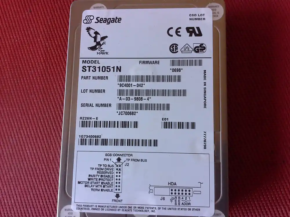 Bestseller Seagate Hawk Mod. ST31051N Festplatte