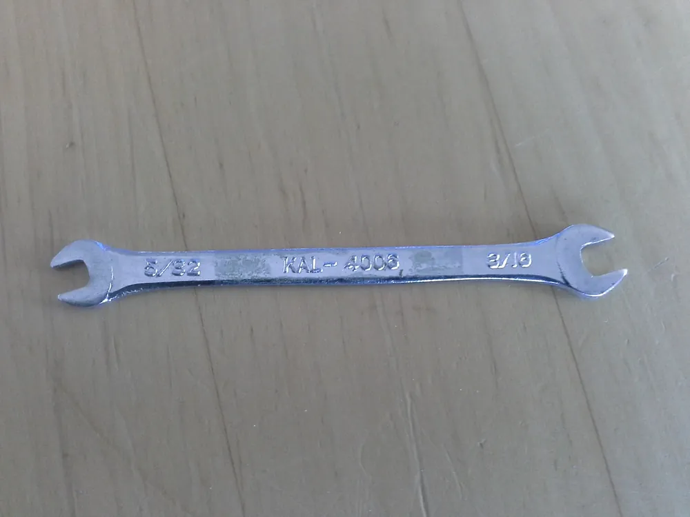 Doppel-Maulschlüssel 3/16" und 5/32" Neu