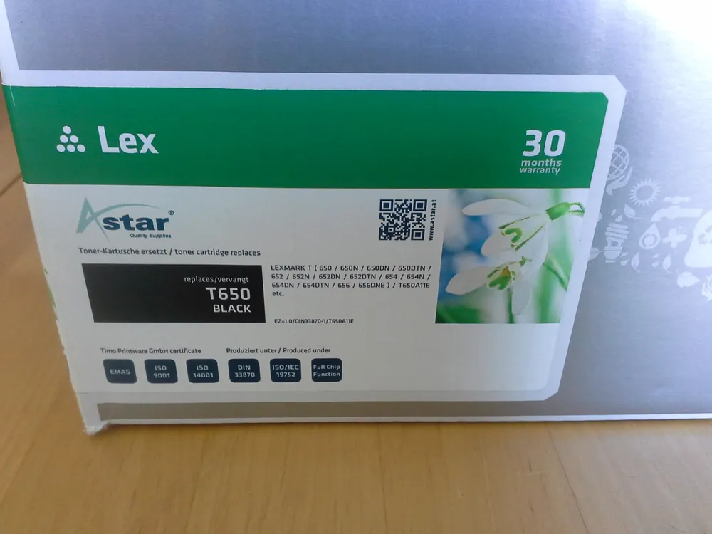 Markenprodukt Lexmark T650 Black Toner