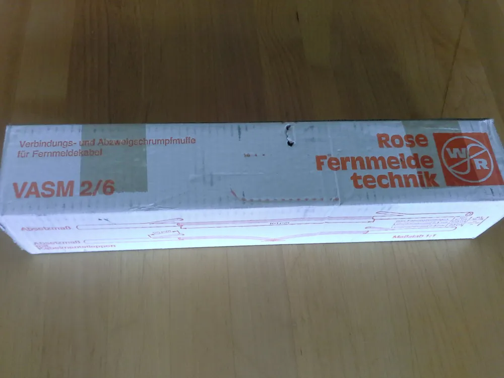 Zertifiziert Rose Fernmeldetechnik Verbindungsschrumpfmuffe VASM 2/6