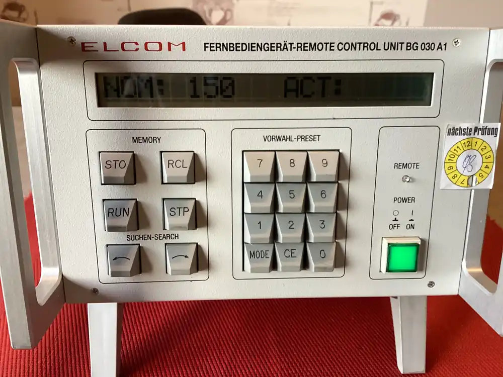 Rohde & Schwarz, Elcom Fernbediengerät-Remote Contrl Unit, Steuergerät Antenne BG 030 A1 Neu Im Sortiment