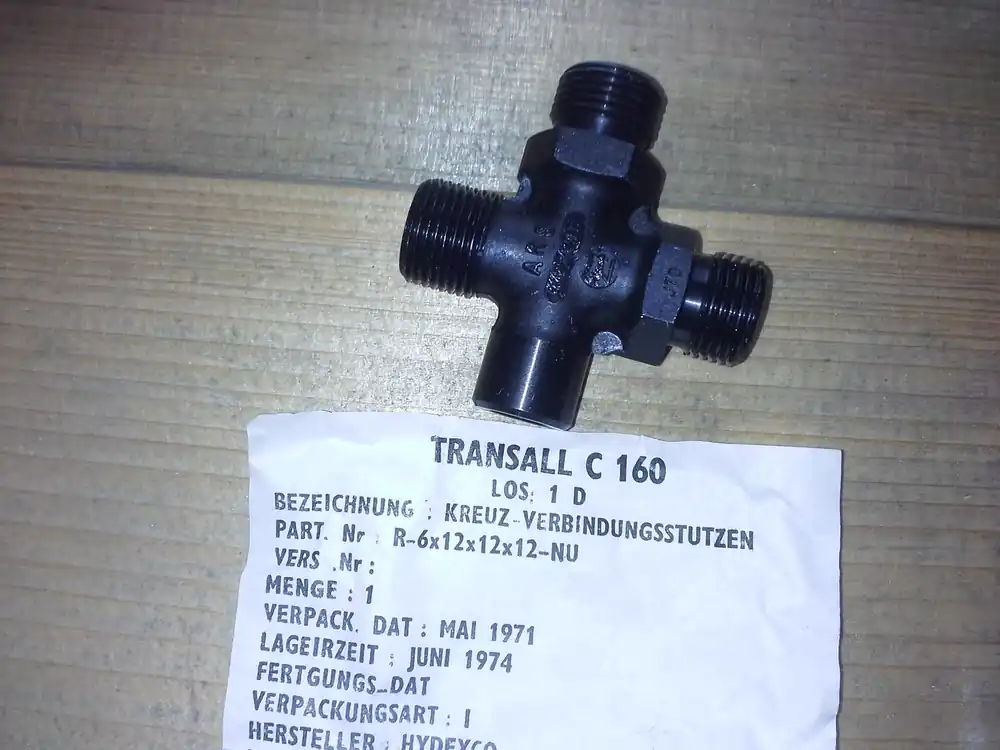 Flugzeug, Transall C-160 Kreuz-Verbindungsstutzen R-6 x 12 x 12 x 12-Nu Top-Seller