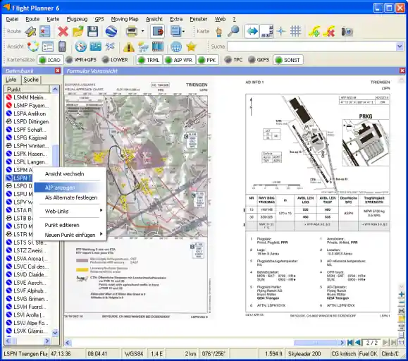 Direktkauf Flight Planner - VFR-Anflugkarten - AIP Schweiz