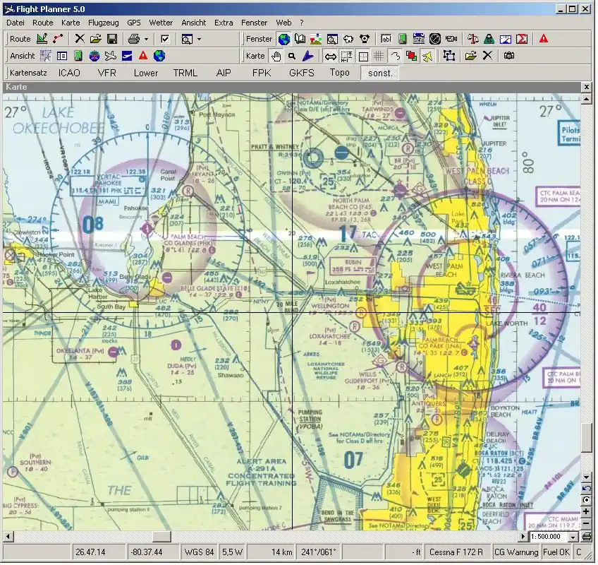 Flight Planner - USA West Sectional Charts Direkt Vom Hersteller